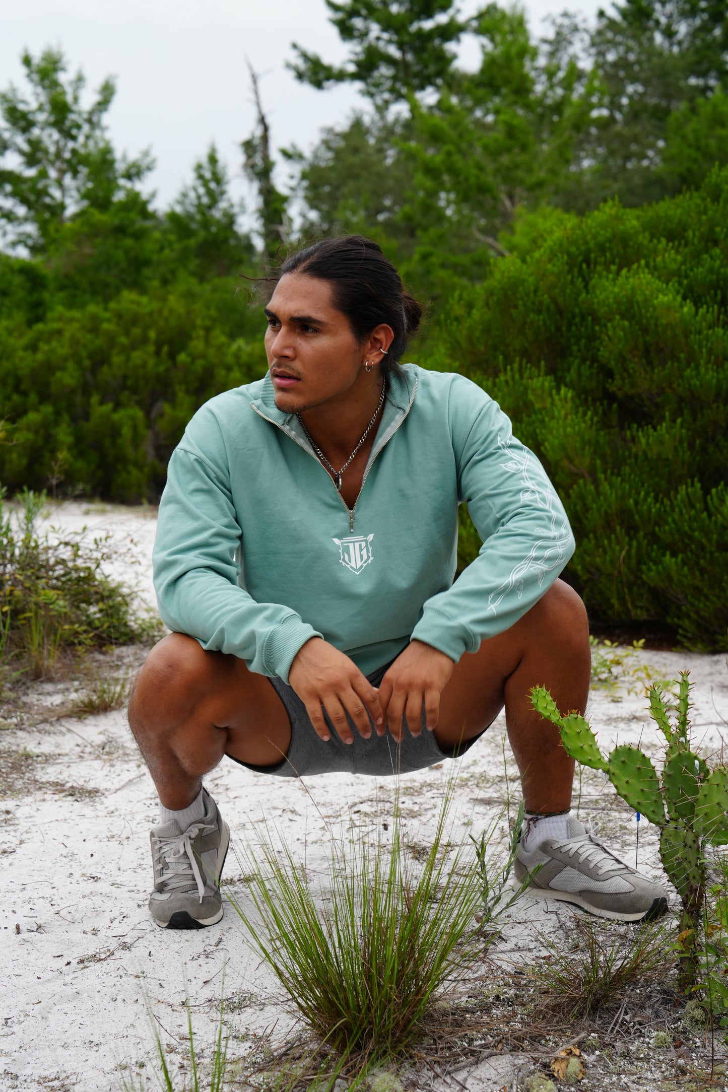 "Vine Veins" Quarter-Zip Sweatshirt