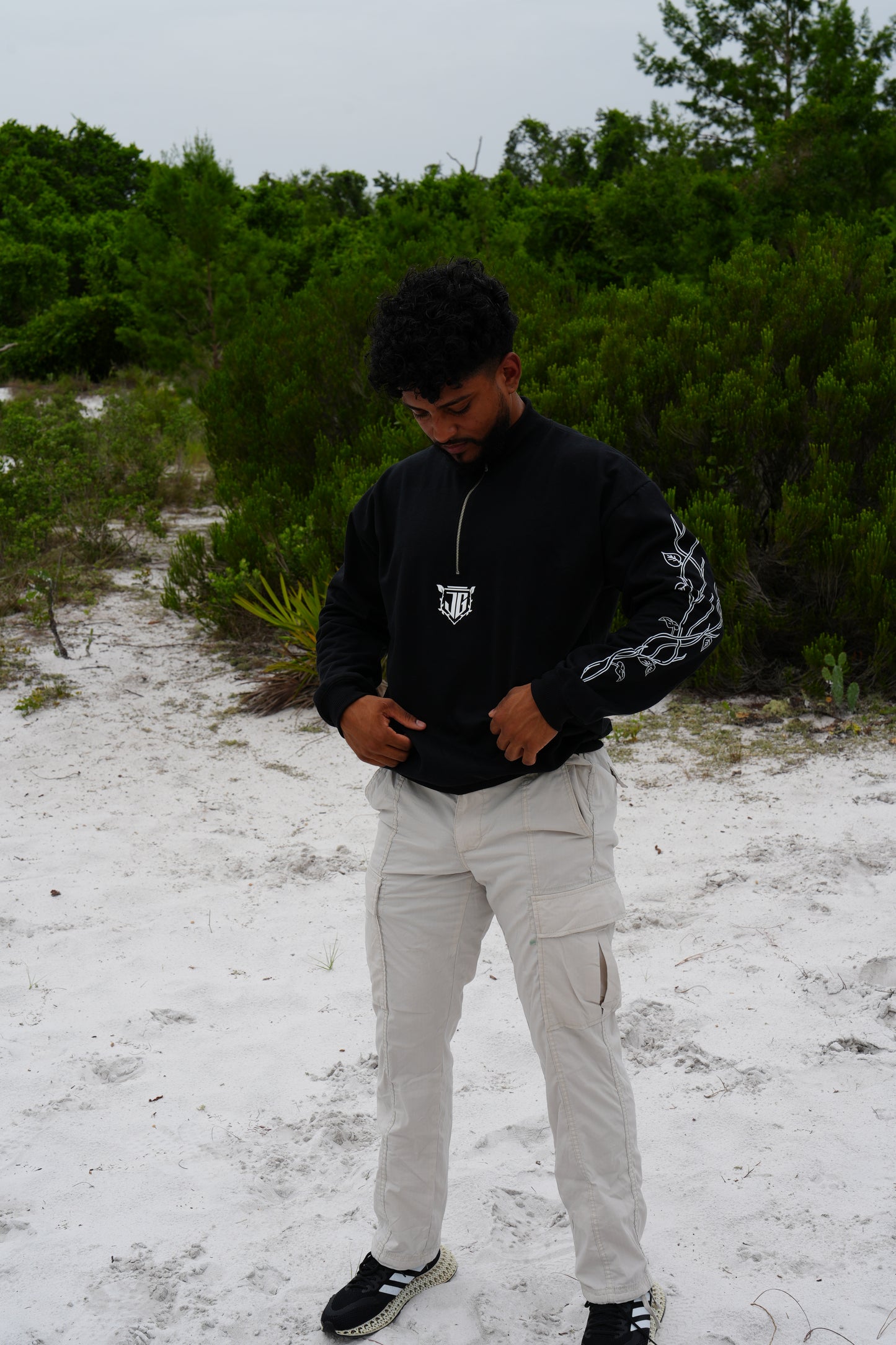 "Vine Veins" Quarter-Zip Sweatshirt