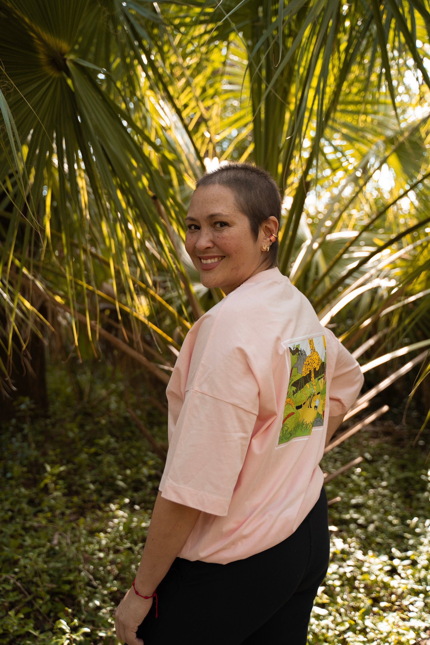 Virginia Pink Oversized Tee